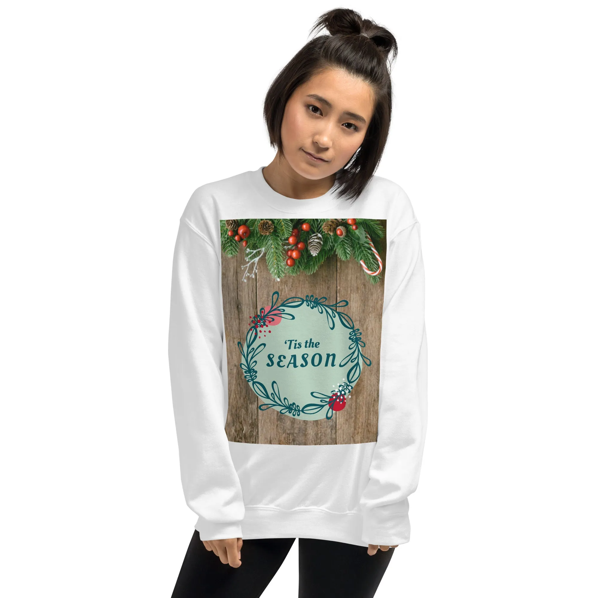 Tis The Season Christmas Sweatshirt (Glamourange Christmas Sweatshirt Womens)