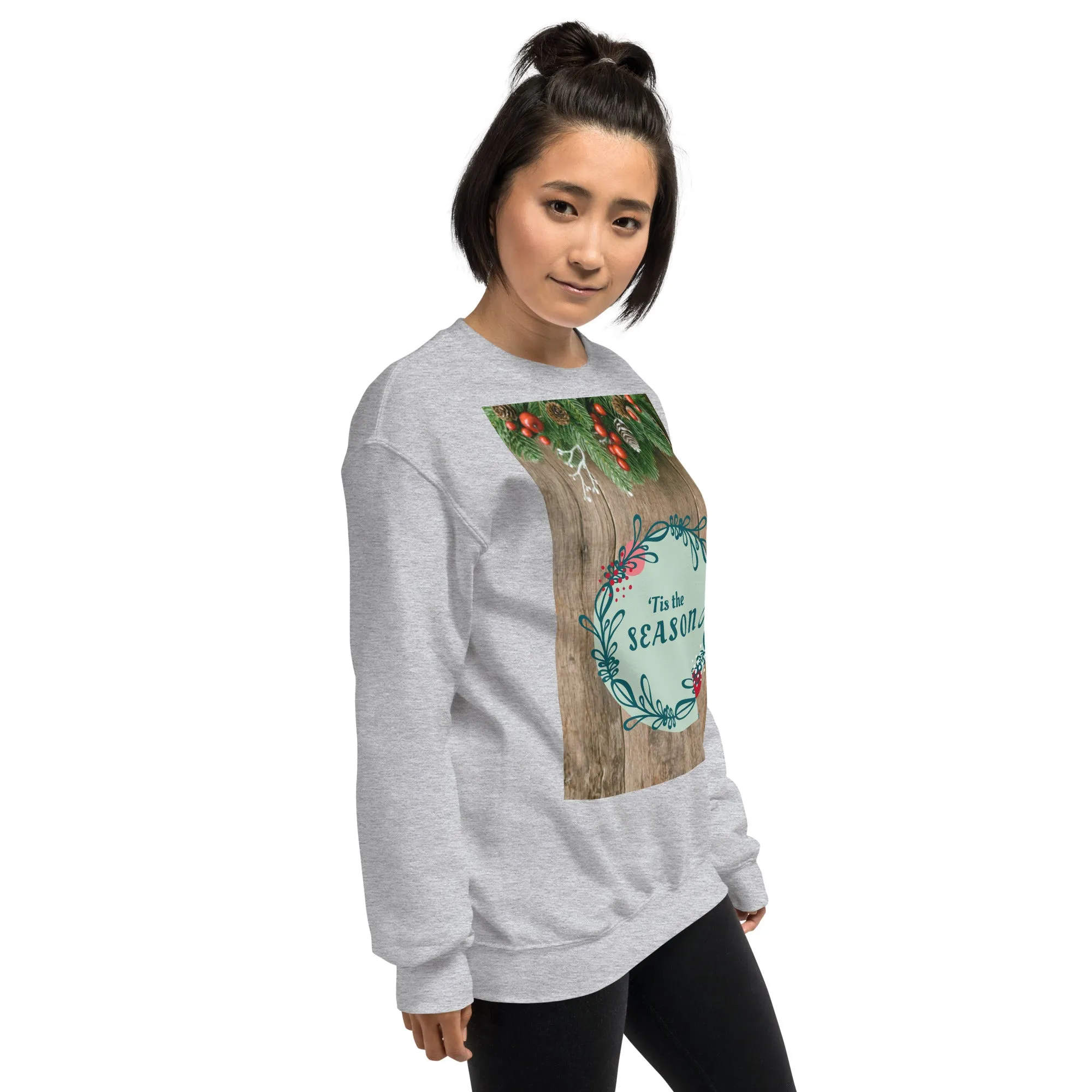 Tis The Season Christmas Sweatshirt (Glamourange Christmas Sweatshirt Womens)