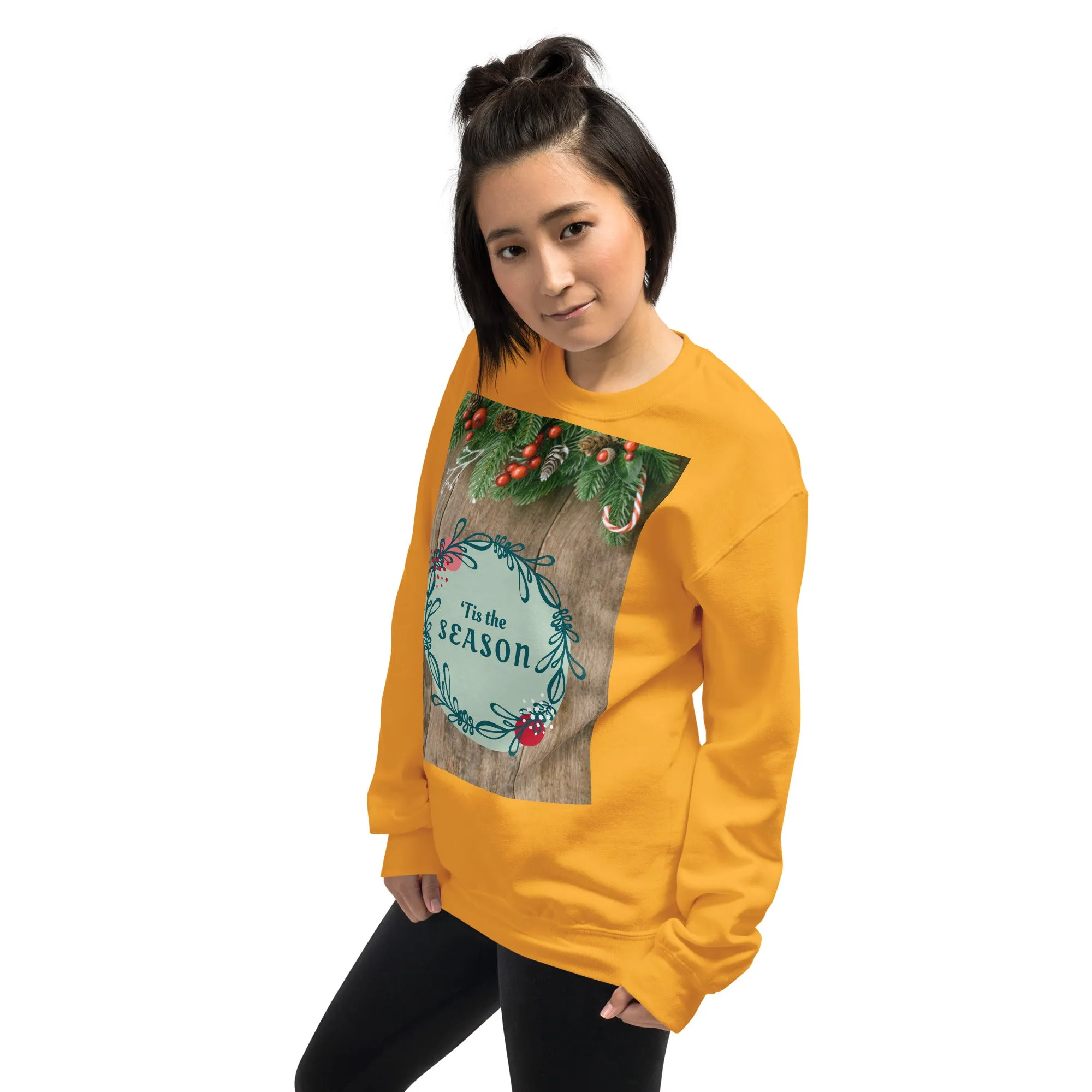 Tis The Season Christmas Sweatshirt (Glamourange Christmas Sweatshirt Womens)