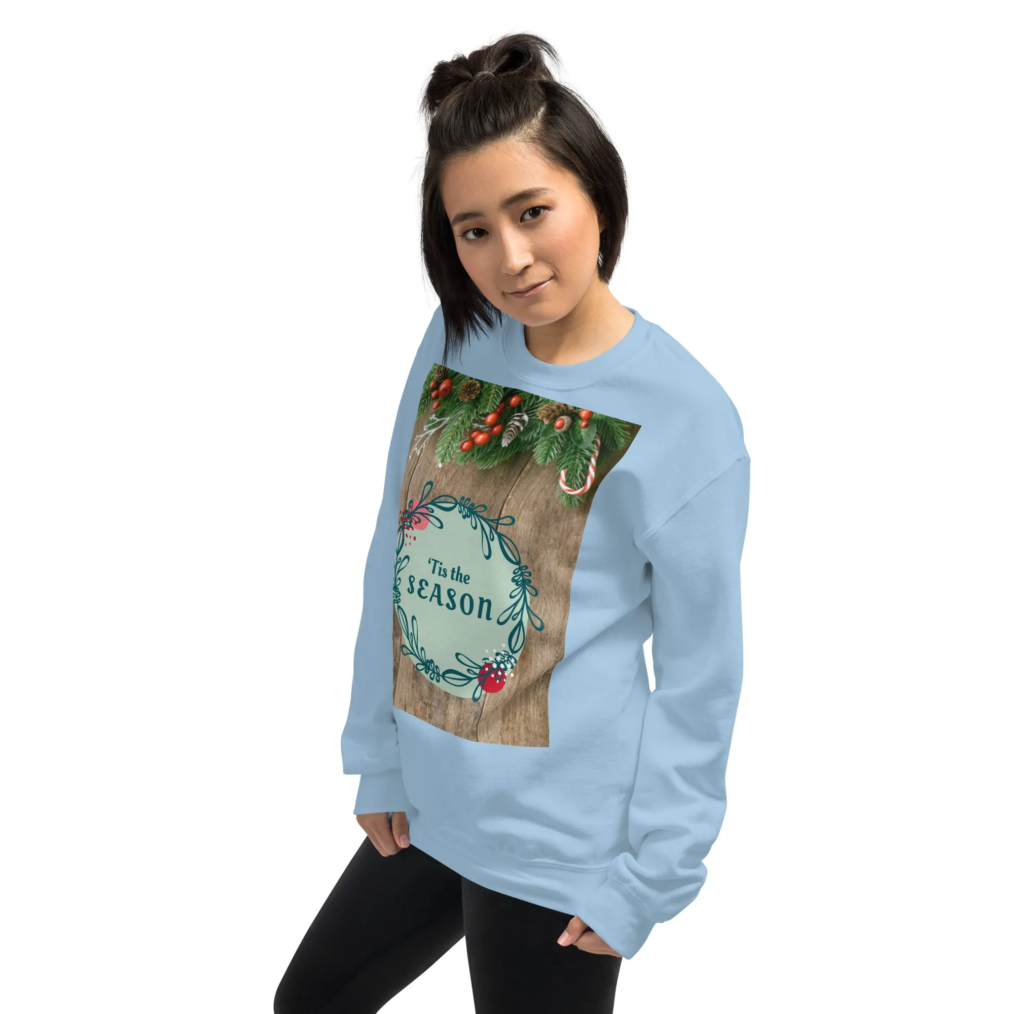 Tis The Season Christmas Sweatshirt (Glamourange Christmas Sweatshirt Womens)