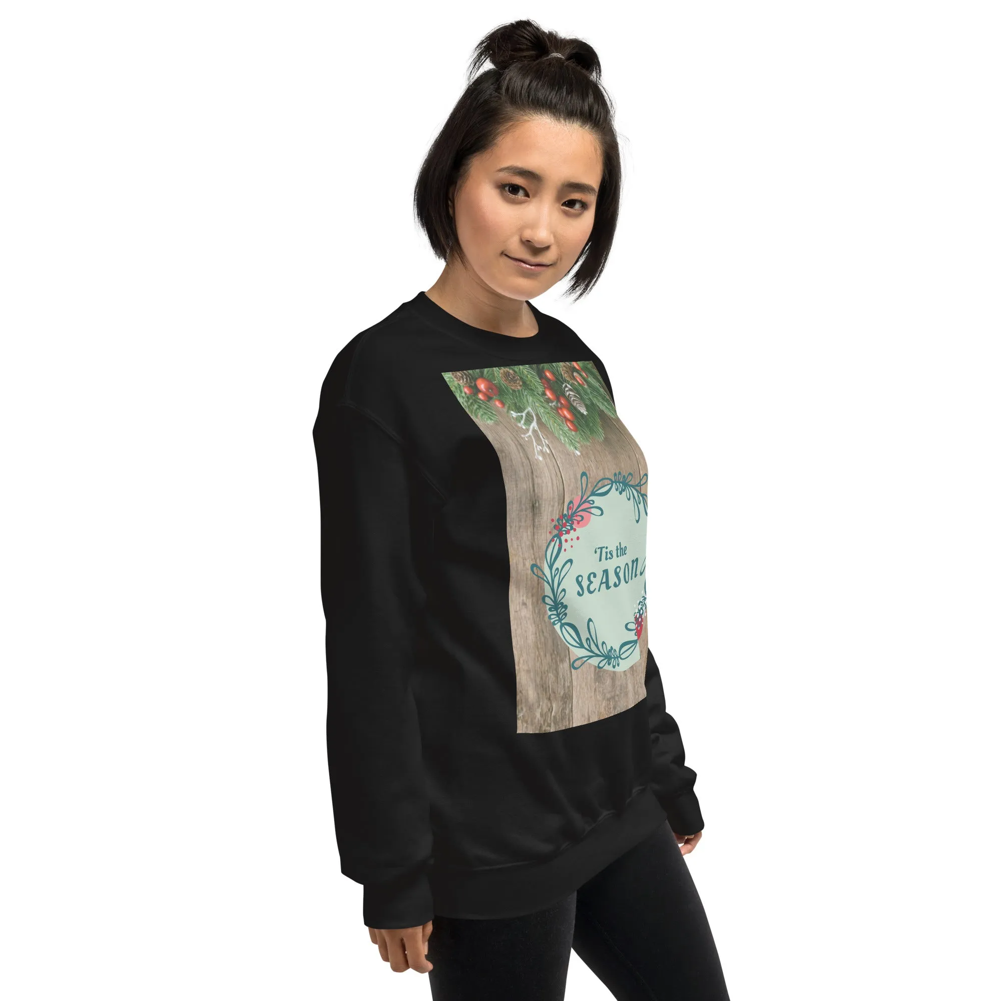 Tis The Season Christmas Sweatshirt (Glamourange Christmas Sweatshirt Womens)