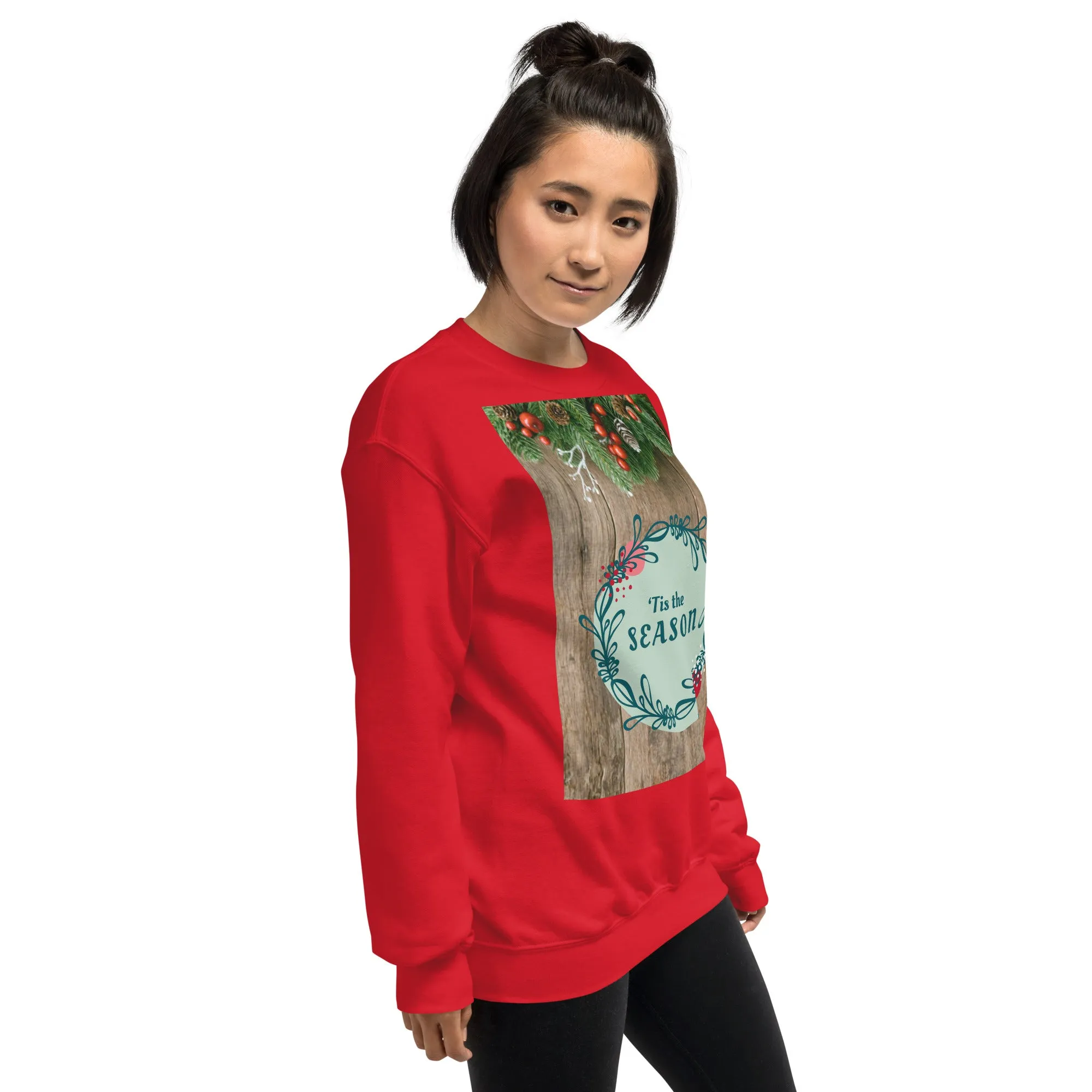 Tis The Season Christmas Sweatshirt (Glamourange Christmas Sweatshirt Womens)