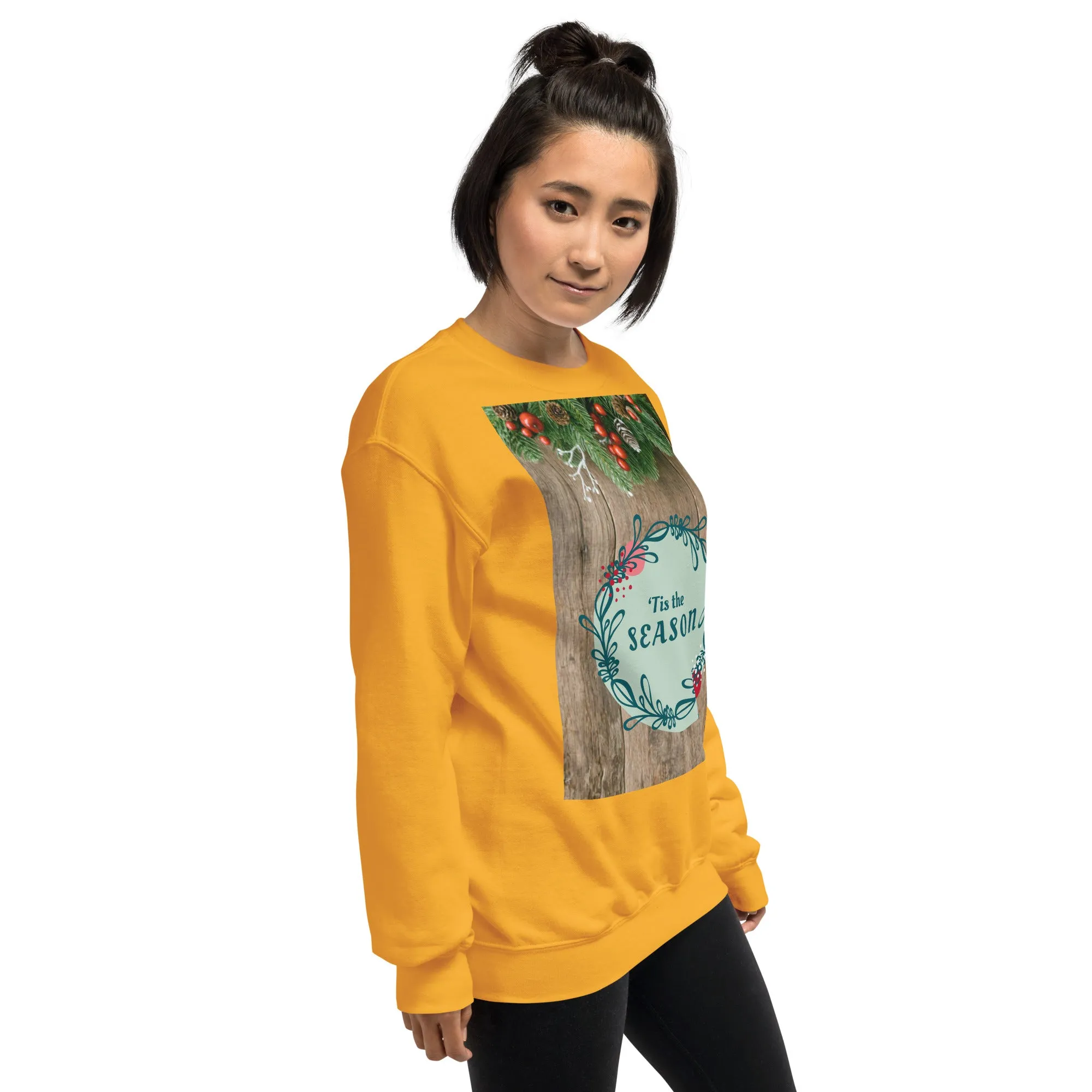 Tis The Season Christmas Sweatshirt (Glamourange Christmas Sweatshirt Womens)