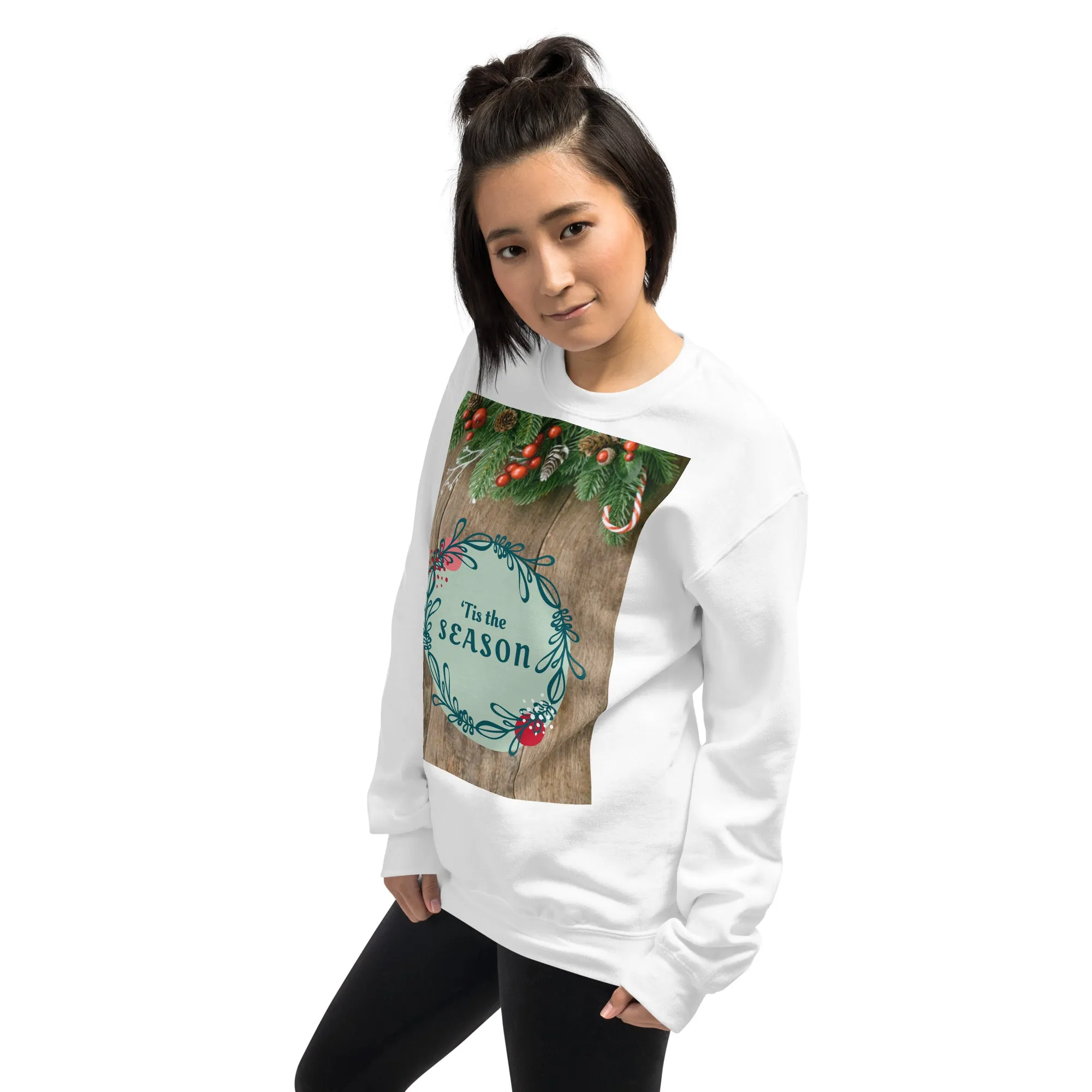 Tis The Season Christmas Sweatshirt (Glamourange Christmas Sweatshirt Womens)