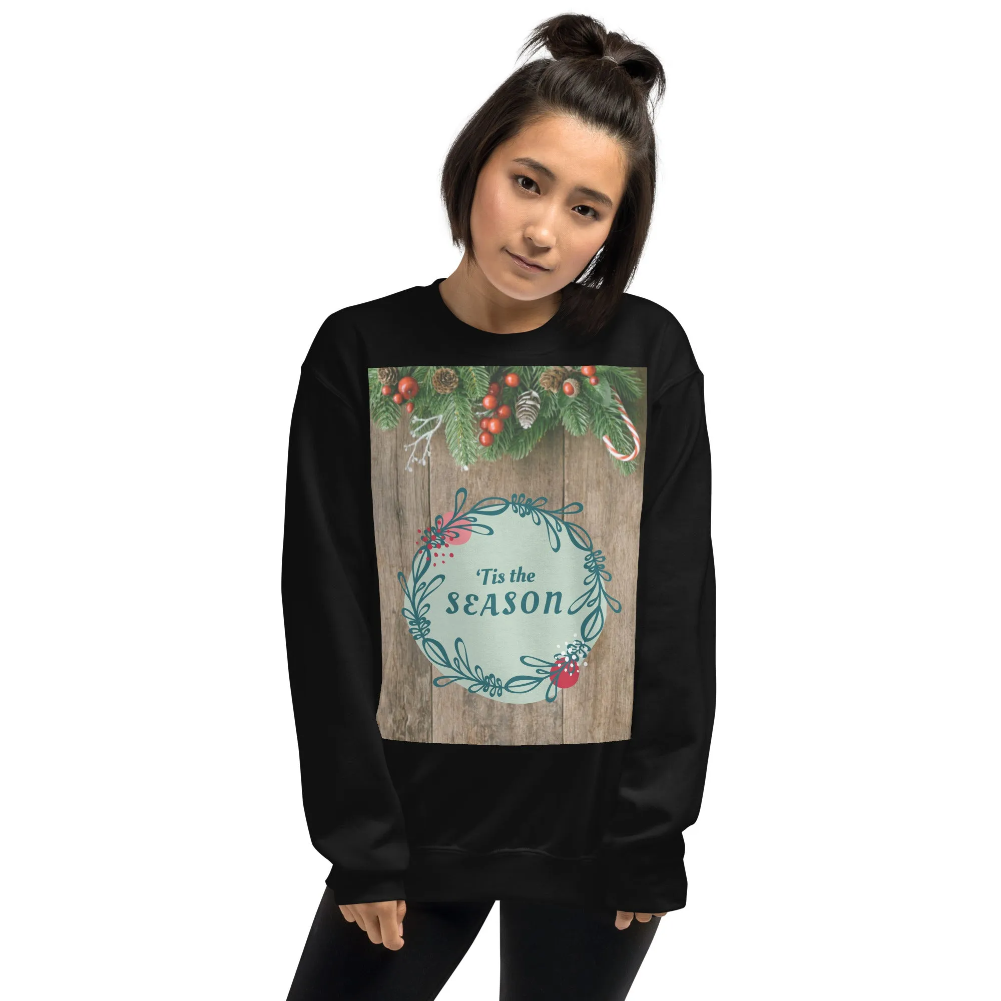 Tis The Season Christmas Sweatshirt (Glamourange Christmas Sweatshirt Womens)