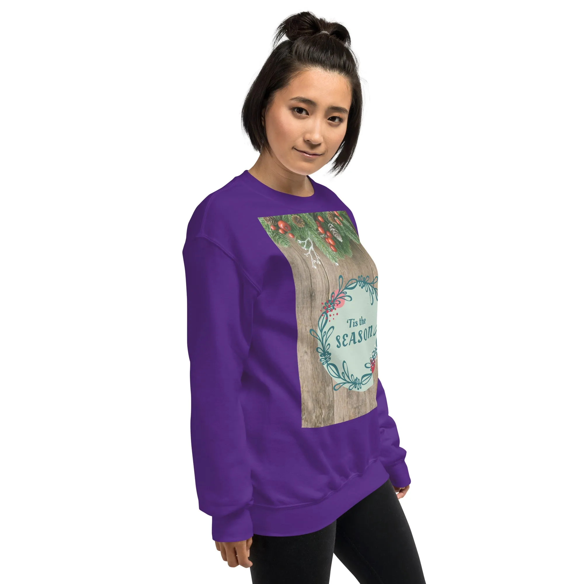 Tis The Season Christmas Sweatshirt (Glamourange Christmas Sweatshirt Womens)