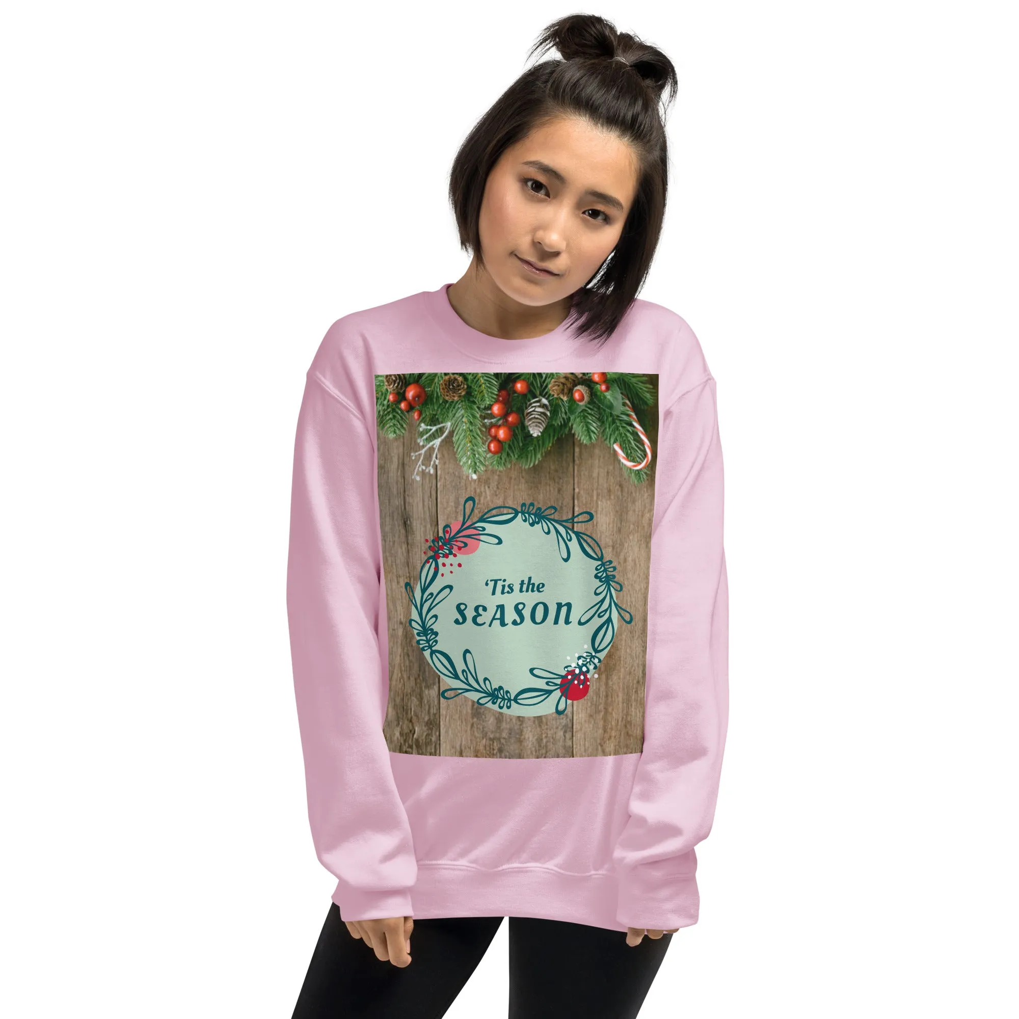 Tis The Season Christmas Sweatshirt (Glamourange Christmas Sweatshirt Womens)