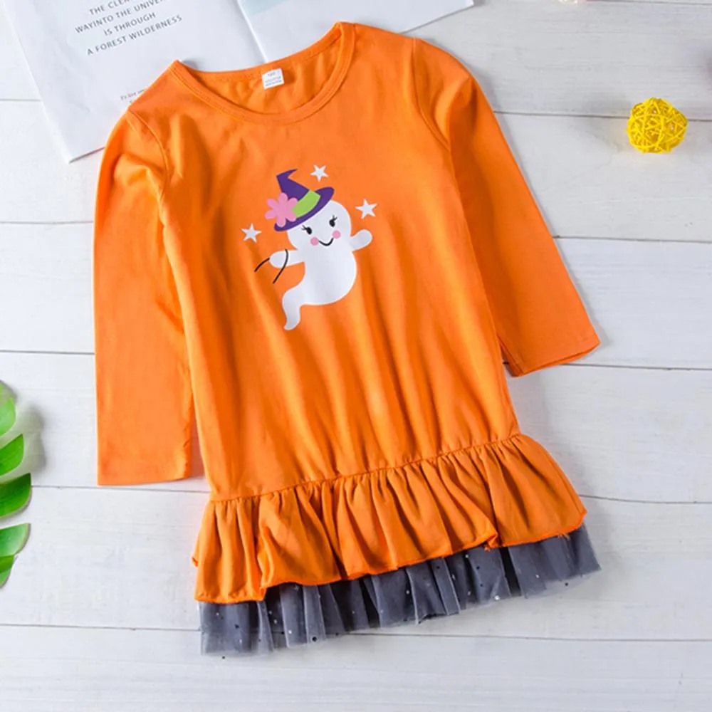 Toddler Girls Halloween Top & Stripe Polka Dot Pants Wholesale Girls