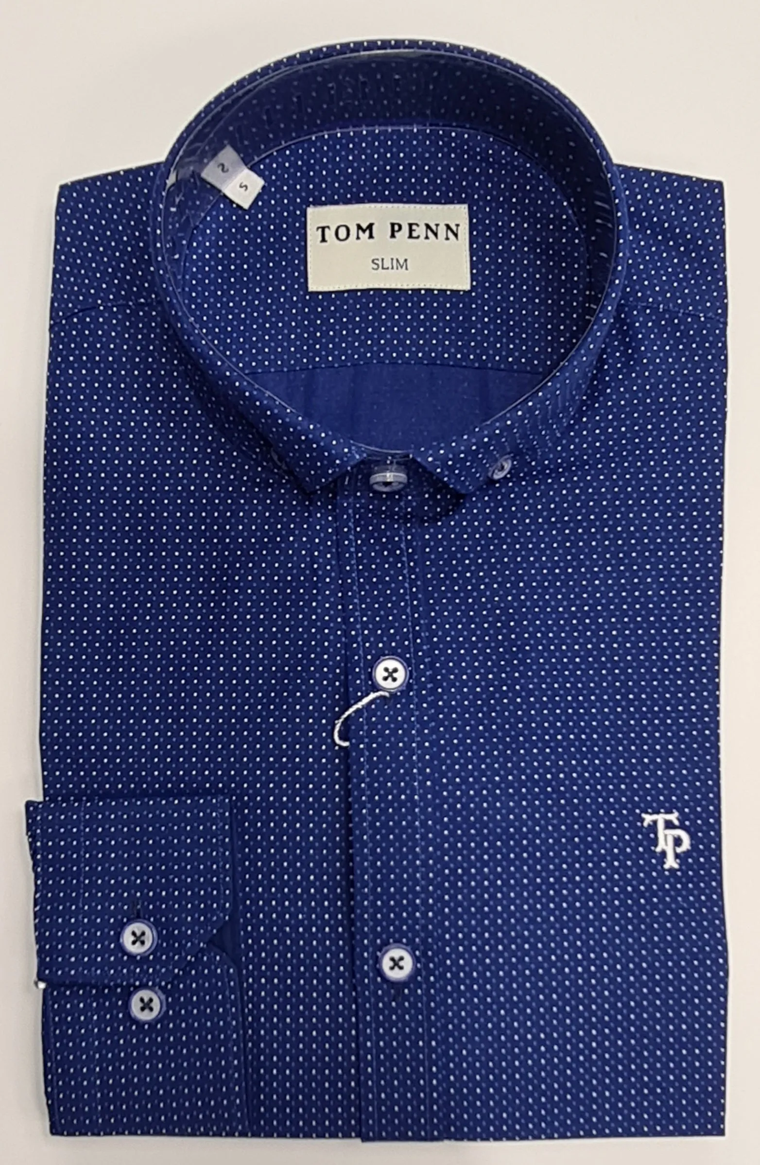 Tom Penn Long Sleeve Shirt - 806 Royal