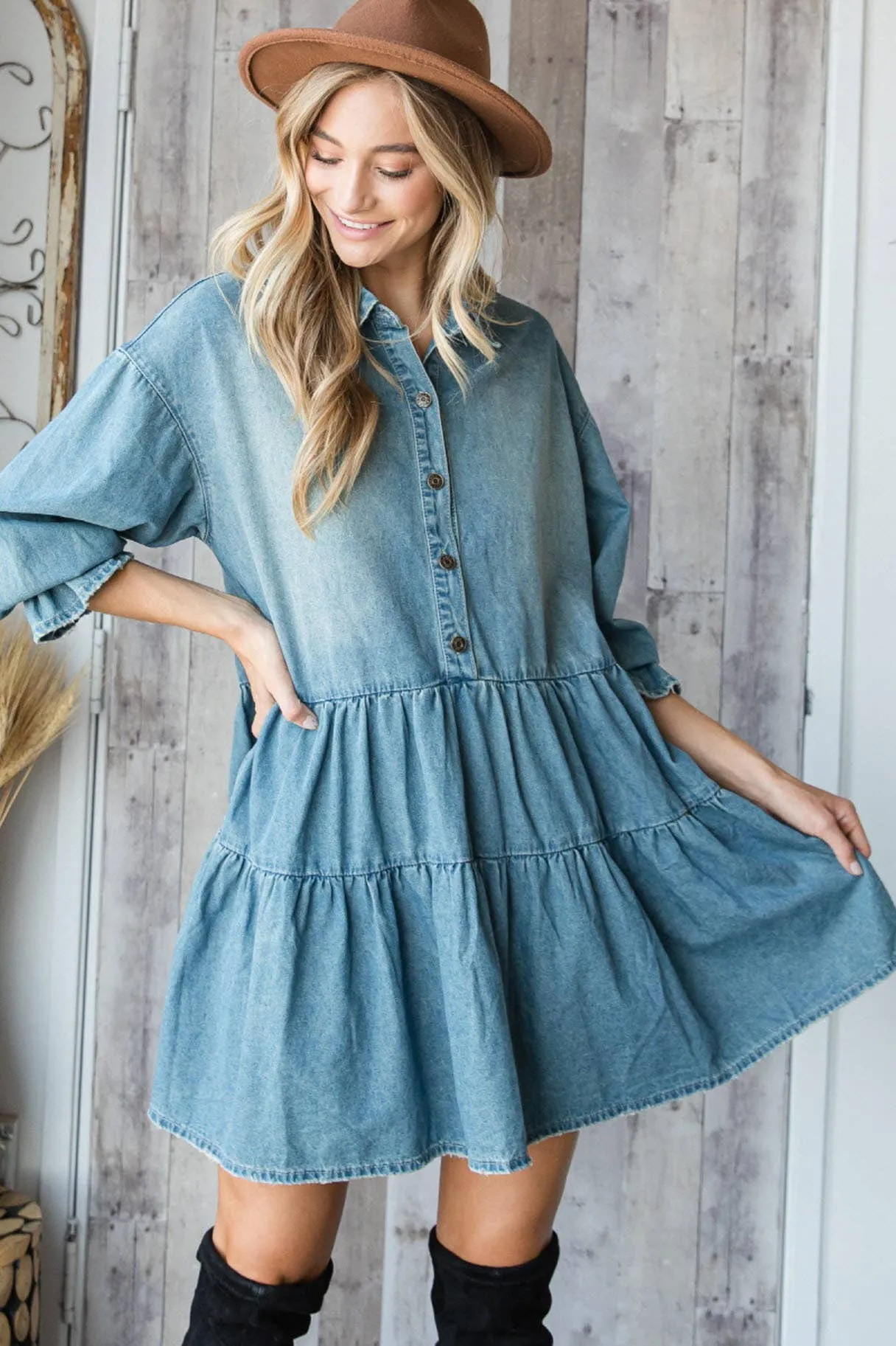 Two Stepping Babydoll Dress
