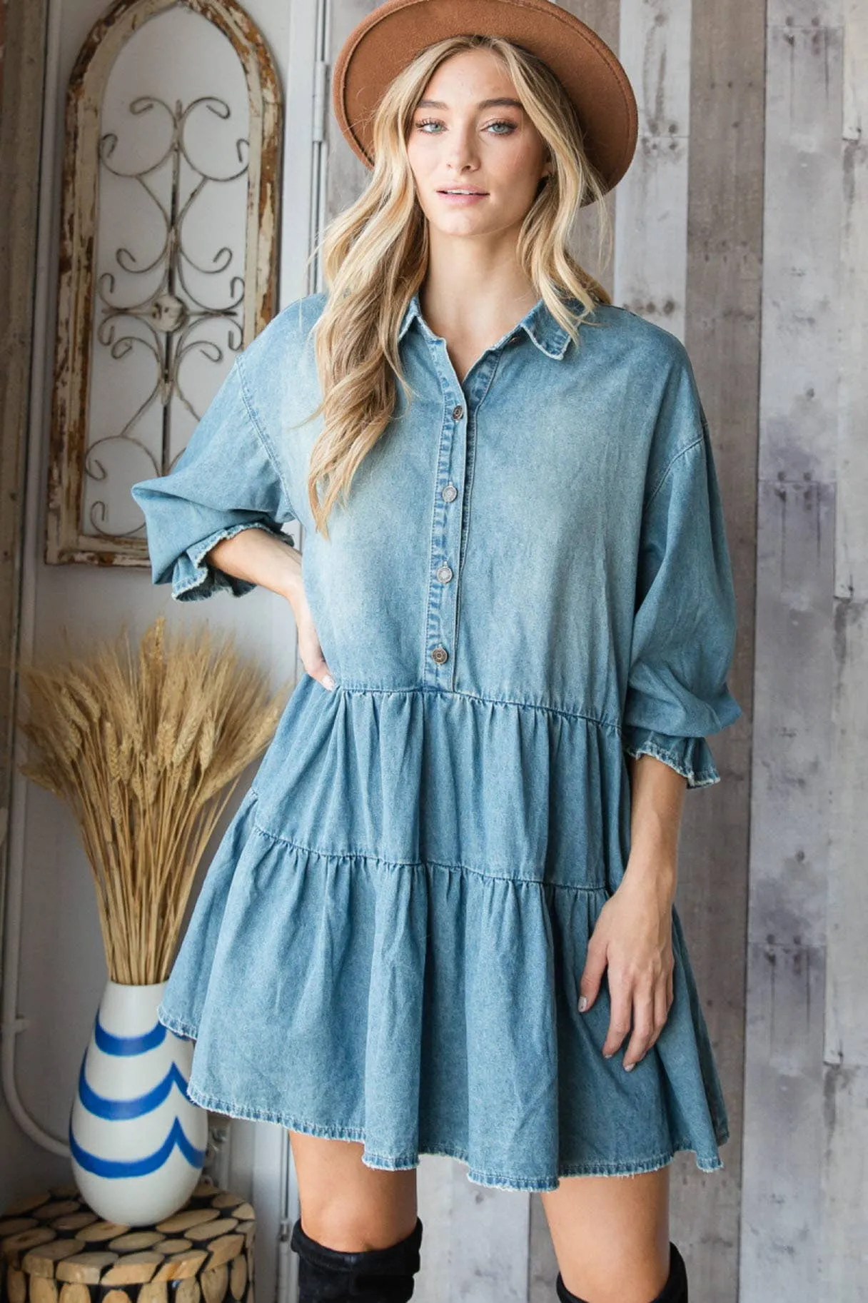 Two Stepping Babydoll Dress