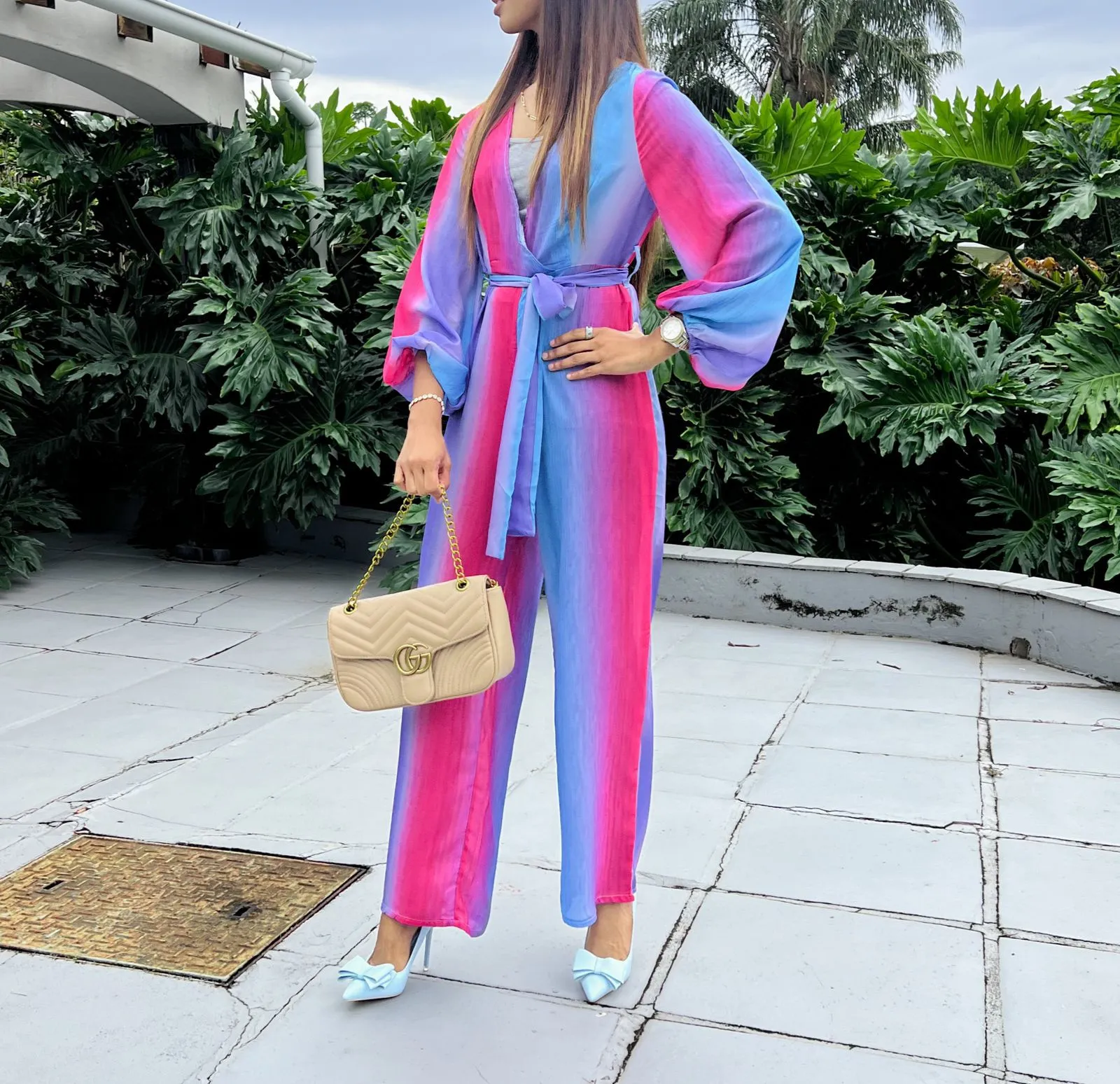 Two tone jumpsuit