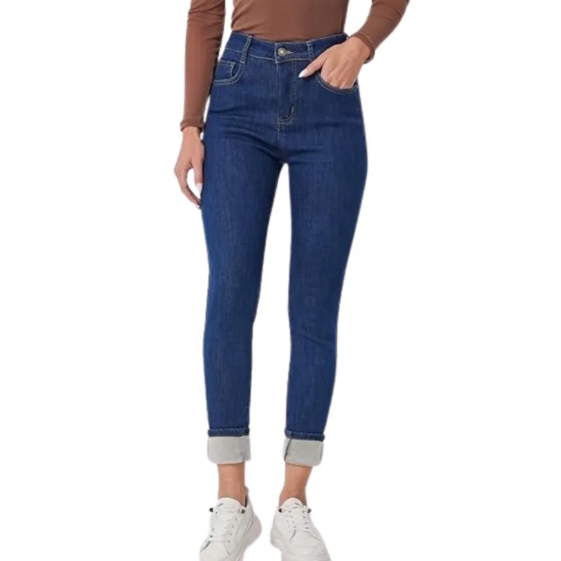 Winter Fleece Lined Women's Stretchable Jeans