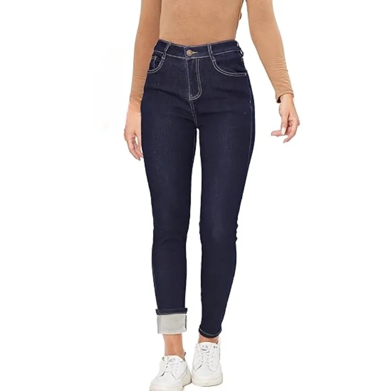 Winter Fleece Lined Women's Stretchable Jeans