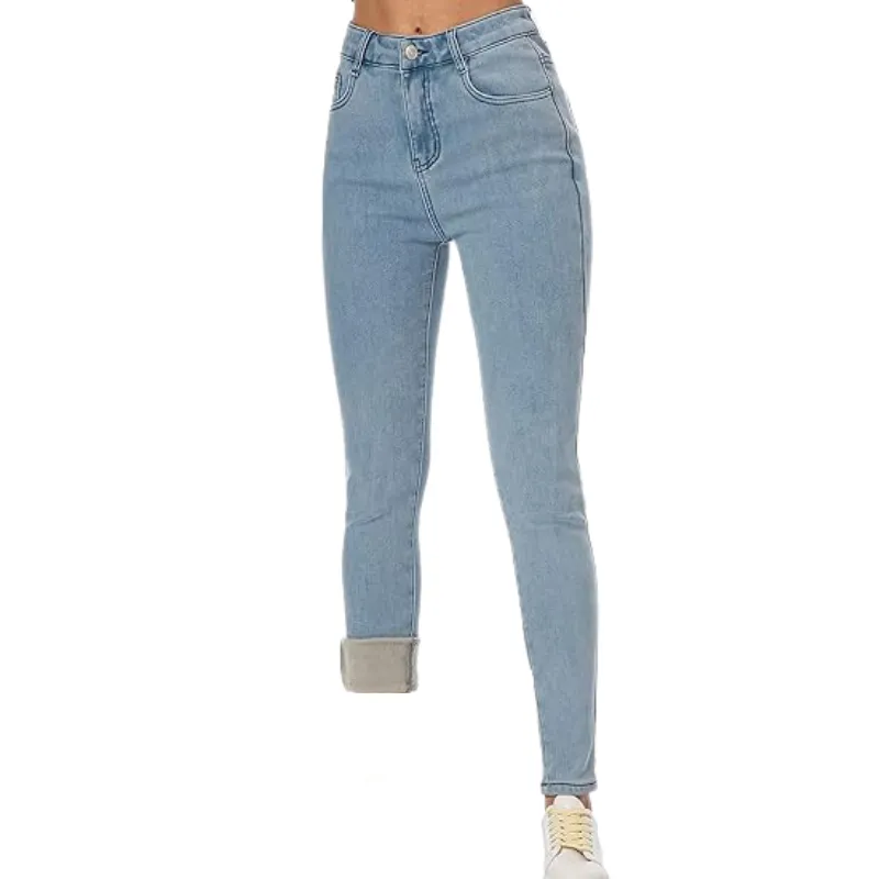 Winter Fleece Lined Women's Stretchable Jeans