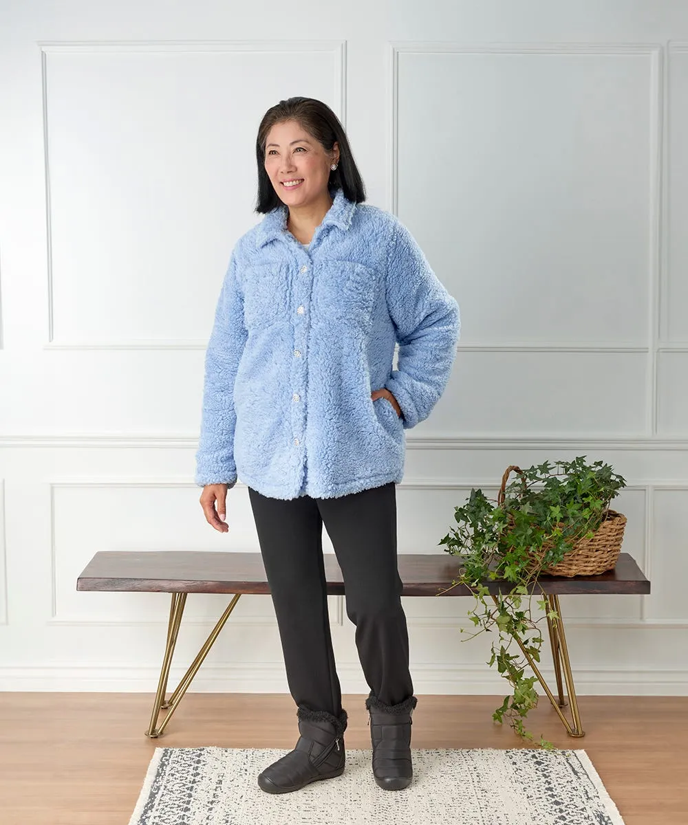 Women's Magnetic Button Front Shacket