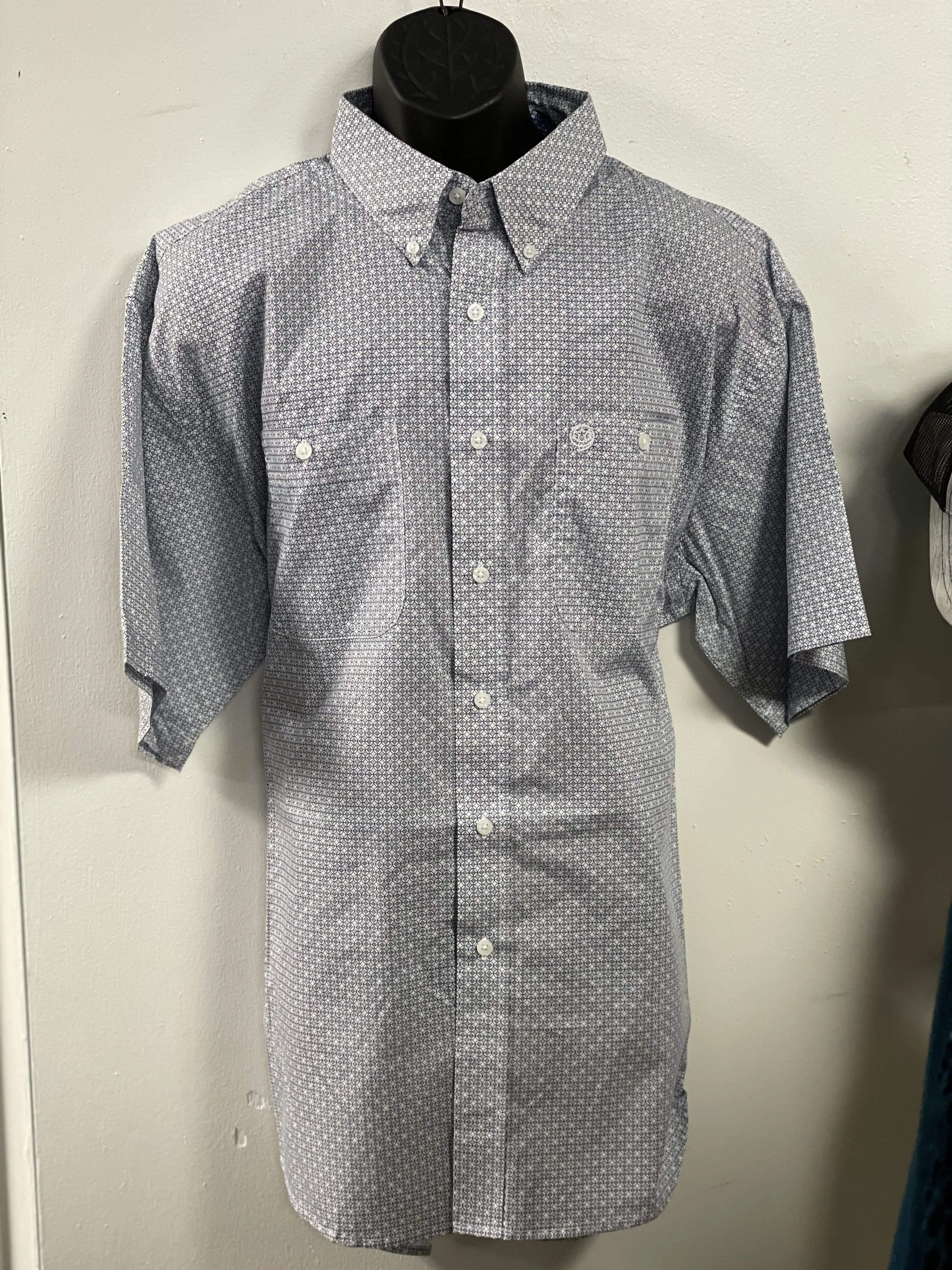 Wrangler® George Strait Collection Short Sleeve Shirt - Blue