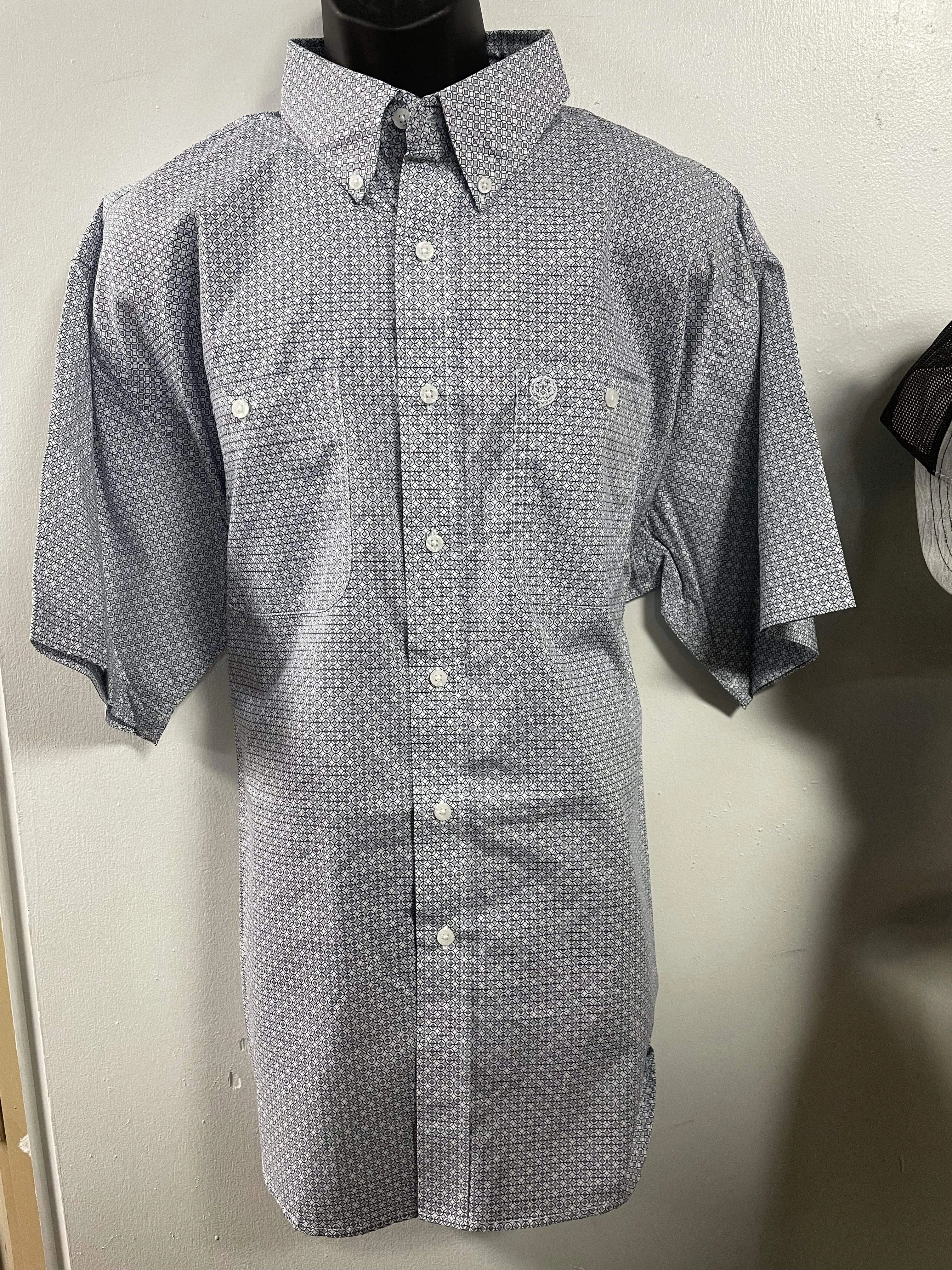 Wrangler® George Strait Collection Short Sleeve Shirt - Blue