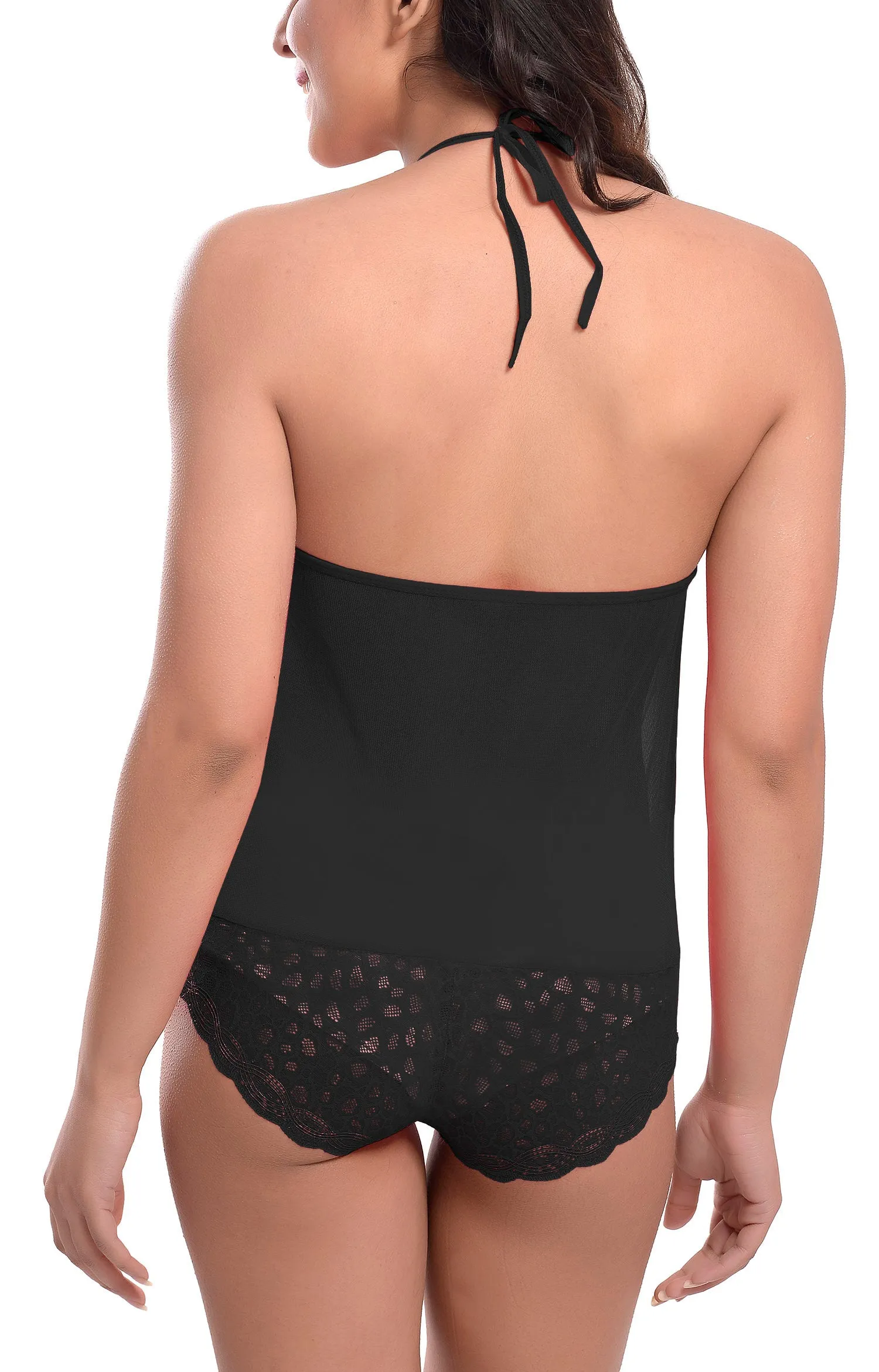 Xs and Os Women One Piece Lace Lingerie set