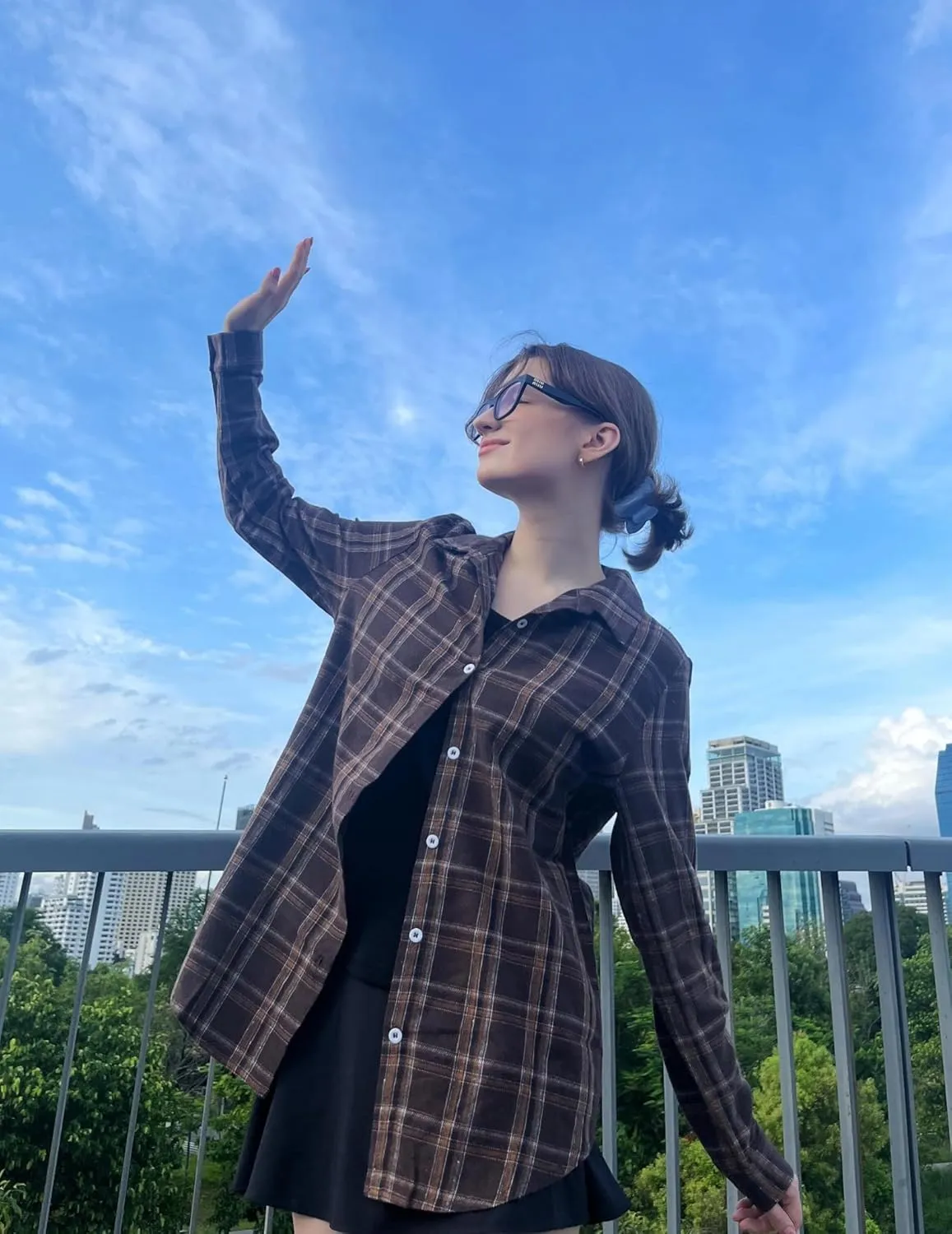Zeagoo Flannel Shirt Women Button Down Long Sleeve Plaid Shirts
