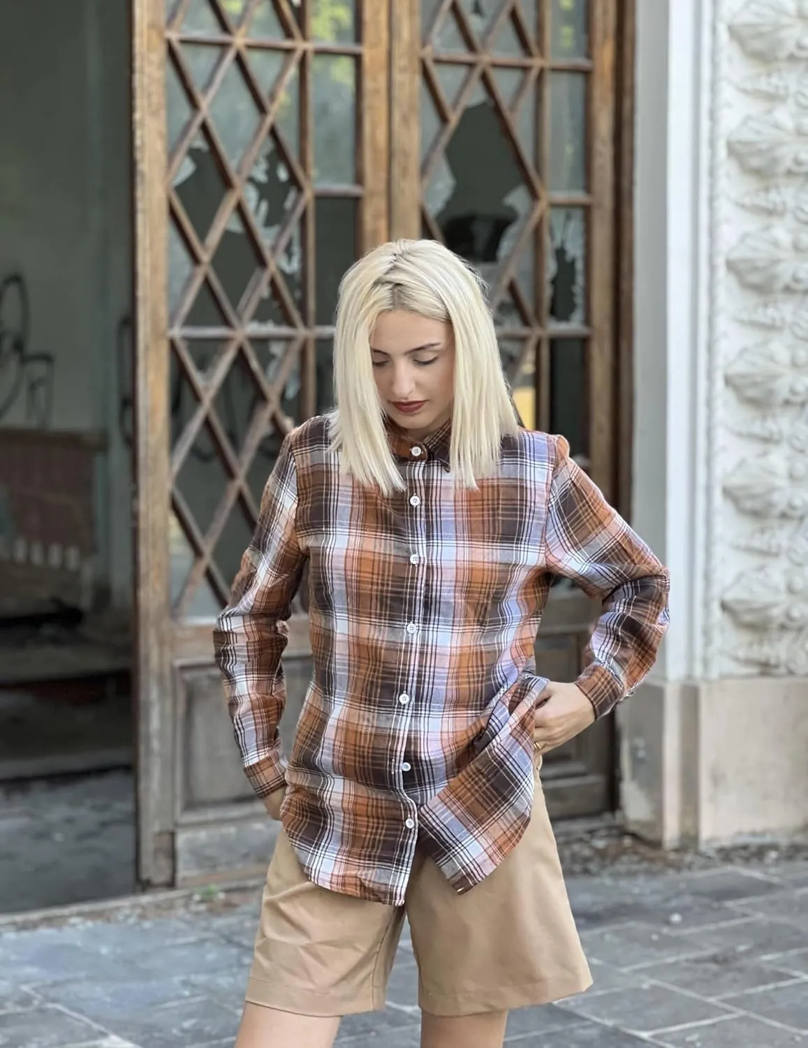 Zeagoo Flannel Shirt Women Button Down Long Sleeve Plaid Shirts