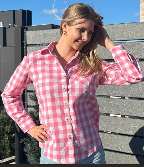 Zeagoo Women's Long Sleeve Button Down Flannel Shirts Plaid Shacket